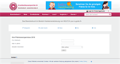 Desktop Screenshot of krankenkassenportal.ch